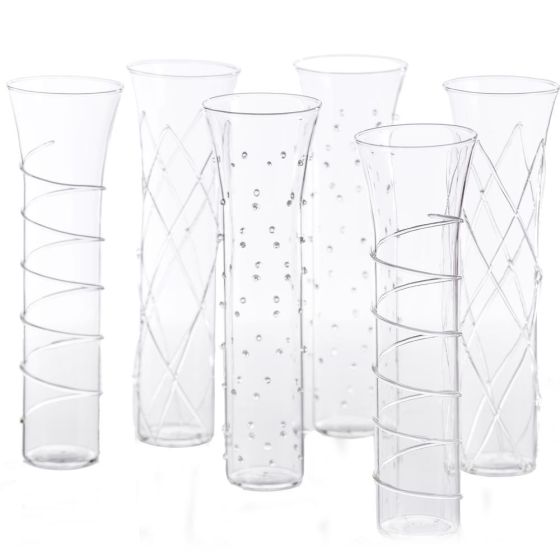 Clear Dazzle Champagne Flutes