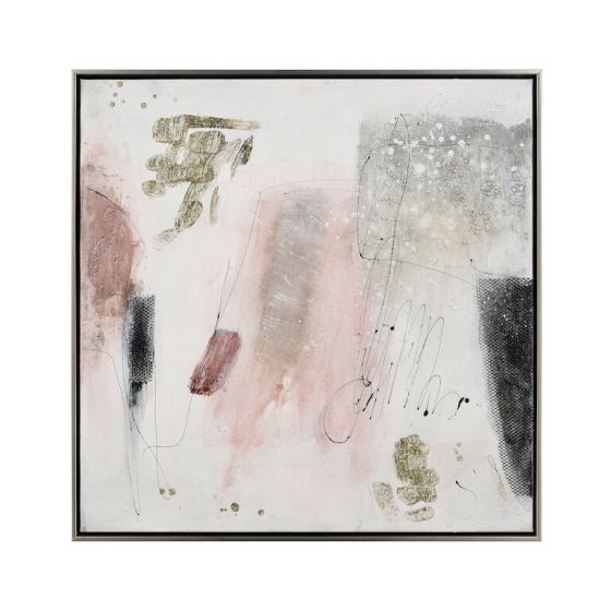 Framed Blush Abstract Art II