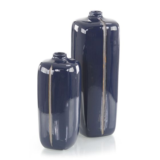 Small Sapphire Blue Vase