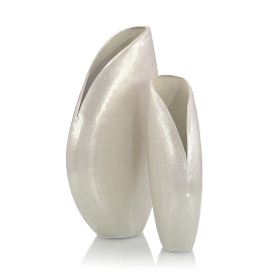 Medium Angular Top Pearl Vase