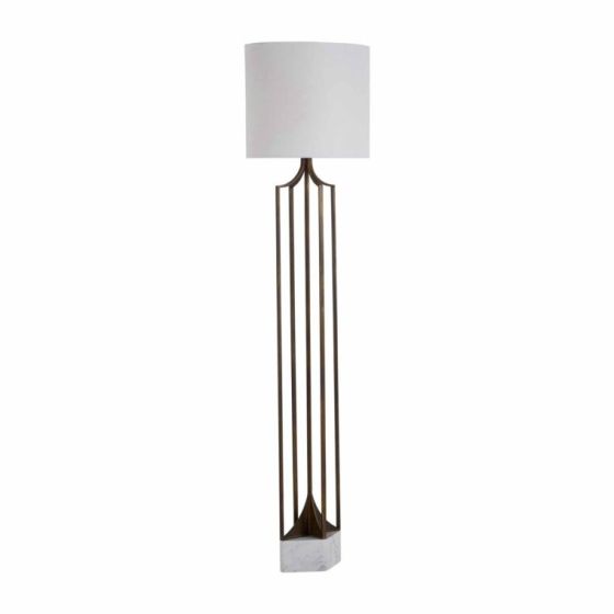 Brushed Copper Metal Floor Lamp