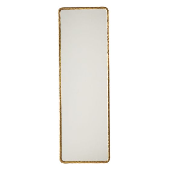 Hammered Gold Metal Mirror