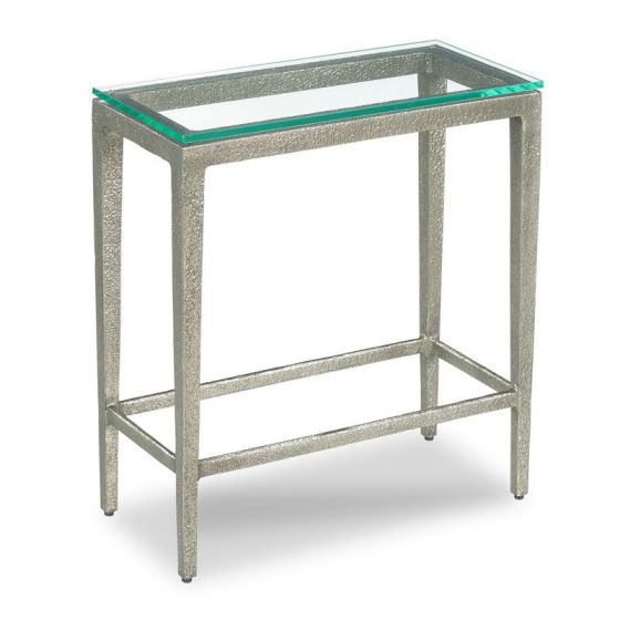 Silver Rectangle Side Table