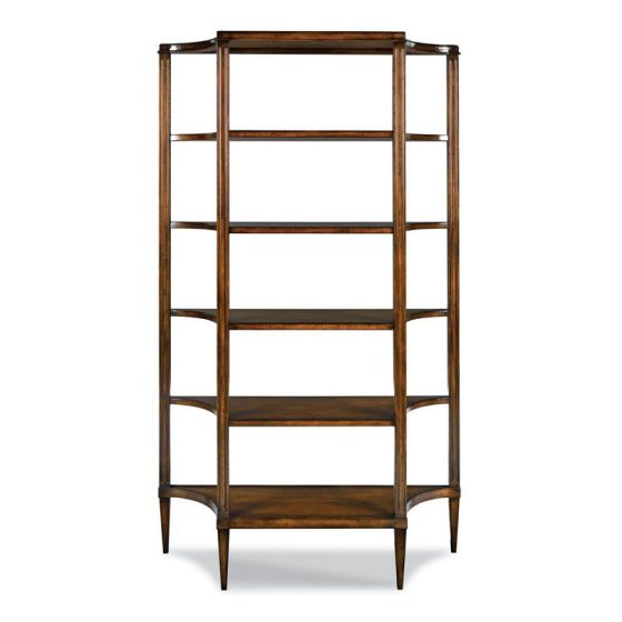 Figured Maple Finish Etagere