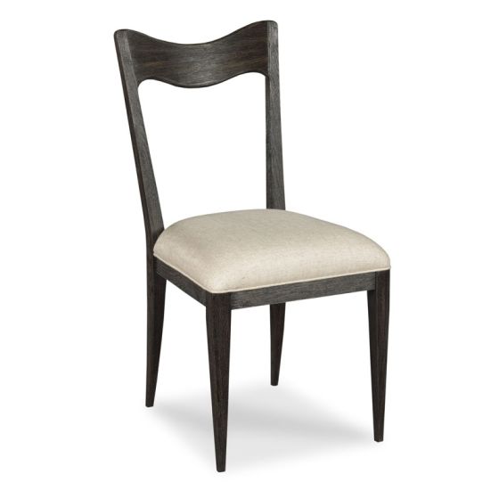 Worn Black Dining Chair