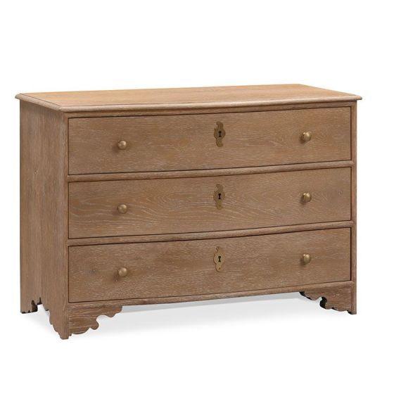 Limewash Finish 3 Drawer Chest