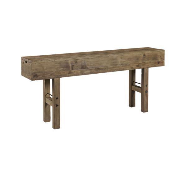 Hidden Drawer Pine Console