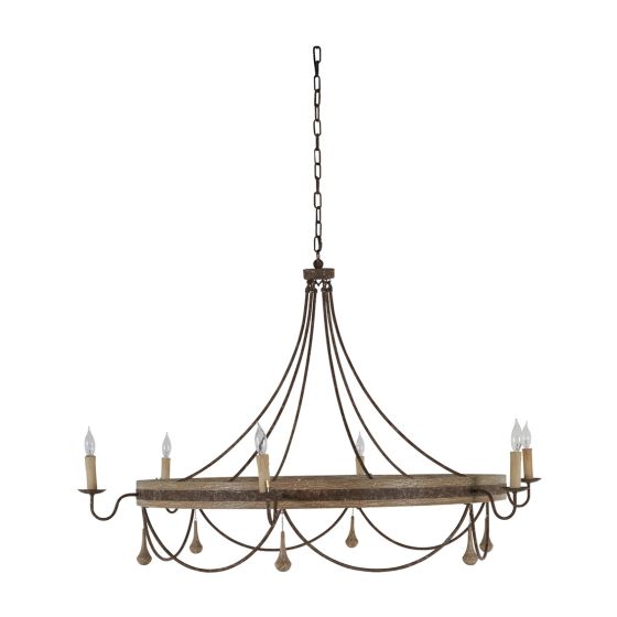 Graceful Scalloped Chandelier