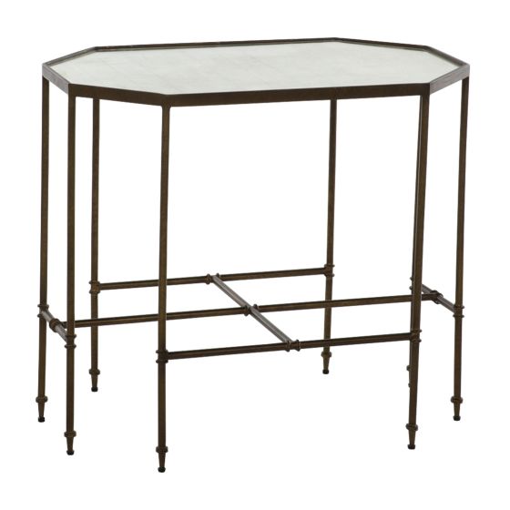 Octagonal Eglomise Side Table