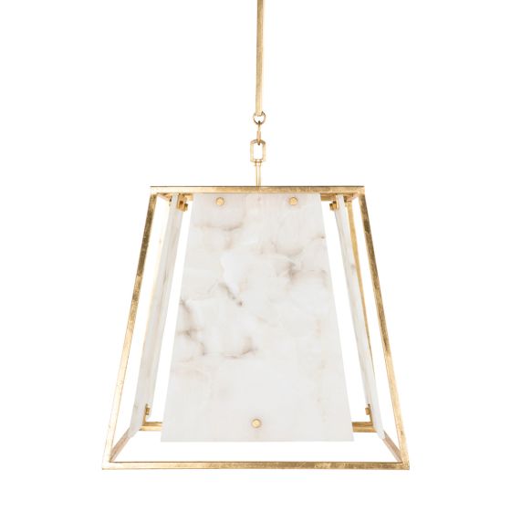 Stone Panel & Gold Pendant