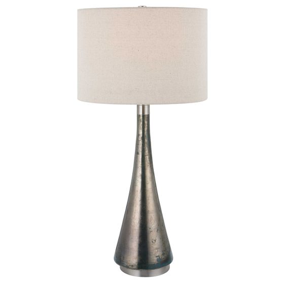 Blue Green Metallic Glass Lamp