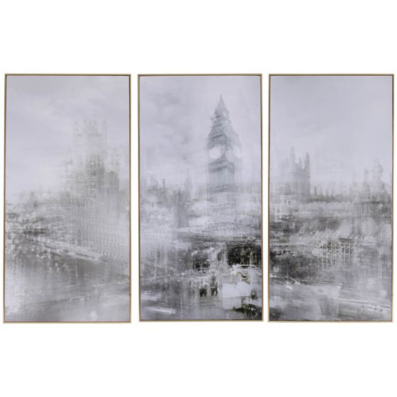Three Piece Vintage London Art