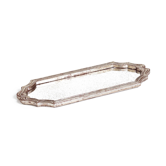 Antique Silver Antique Glass Tr
