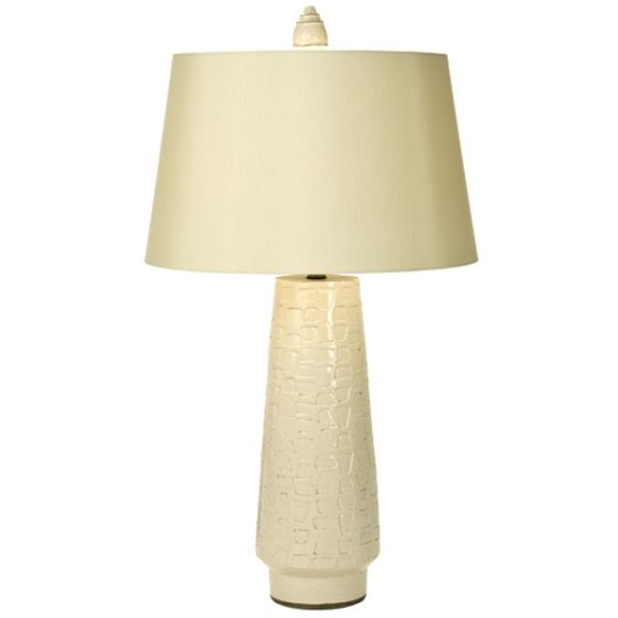 Off-White Square Design Lamp