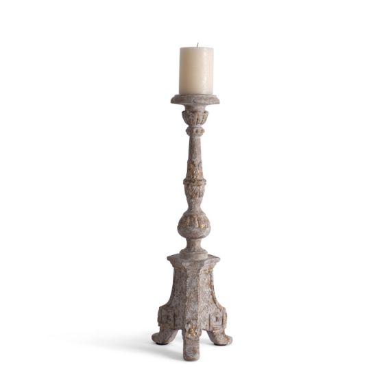 Candlestick with Gilded Accent