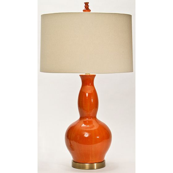 Orange Gourd Lamp