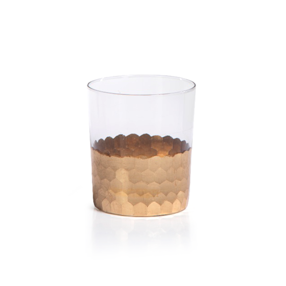 Gold Leaf Glass Tumbler