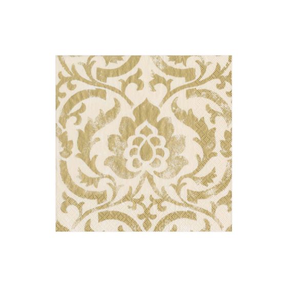 Baroque Ivory Cocktail Napkins