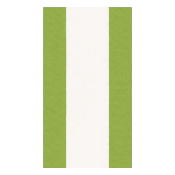 Bandol Stripe Green Guest Towel