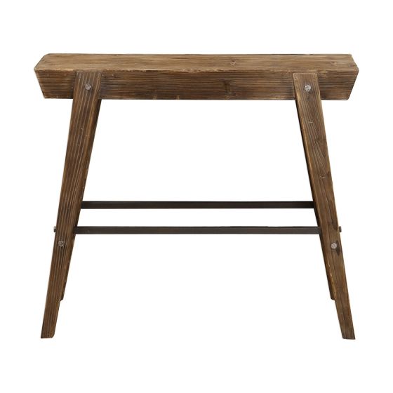 Mid Century Wood Console Table