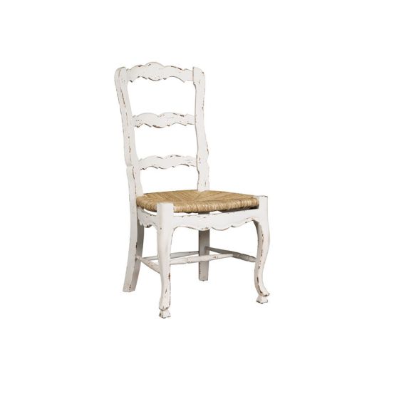 White Ladderback Side Chair
