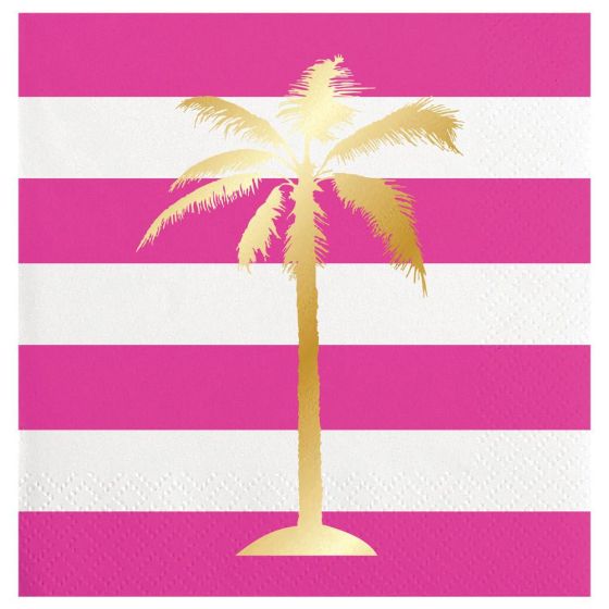 Palm Tree Foil Napkins