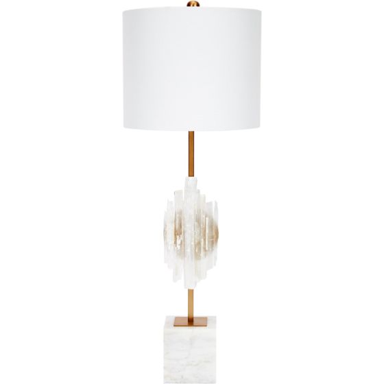 Selenite Buffet Lamp