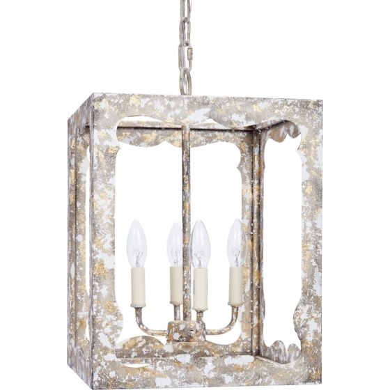 Gray and Gold Aged Lantern