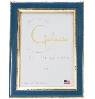 Blue & Gold Speckled 5x7 Frame