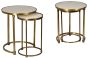 SET of Two Gold Nesting Tables