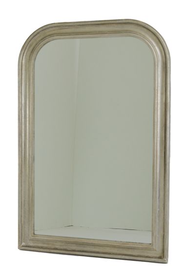 Antiqued Silver Leaf Mirror
