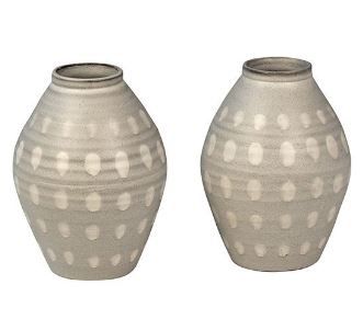 Gray Spotted Ceramic Vase