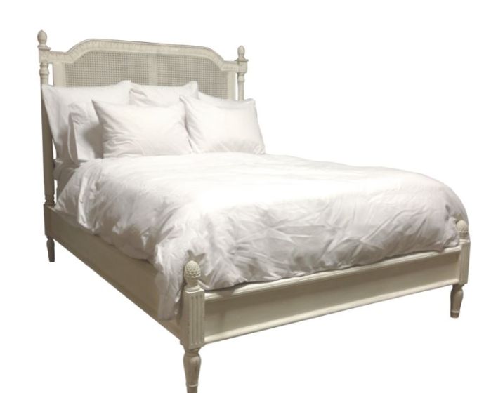 White Jullian King Bed