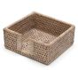 Luncheon White Rattan Holder