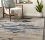 Ink Blue & Beige Rug