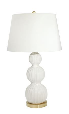 Cream Triple Gourd Table Lamp