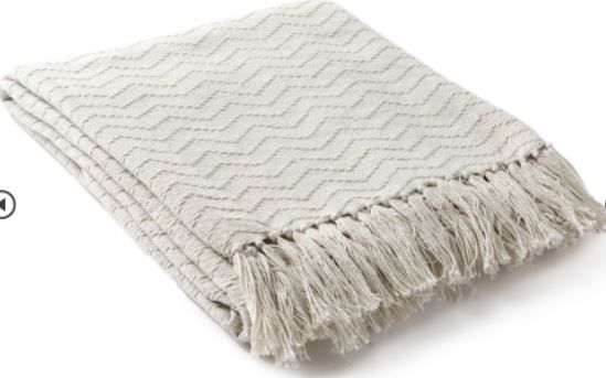 Cream Thelma Throw
