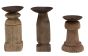 Metal Plate Wood Pillar Holder