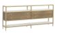 Metal & White Marble Console