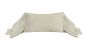 Tan Ruffled Lumbar Pillow