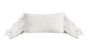 White Ruffled Lumbar Pillow