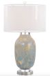Robin's Egg Blue Speckled Lamp