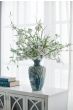 Tall Blue Brown Abstract Vase