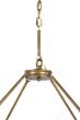8-Light Round White Chandelier