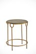 Stone Top Table with Gold Base