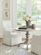 Upholstered Skirted Arm Chair