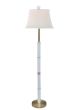 White Jade & Brass Floor Lamp
