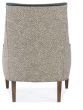 Dove Grey Print Back Chair