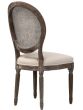 Dark Cane Back Dining Chair