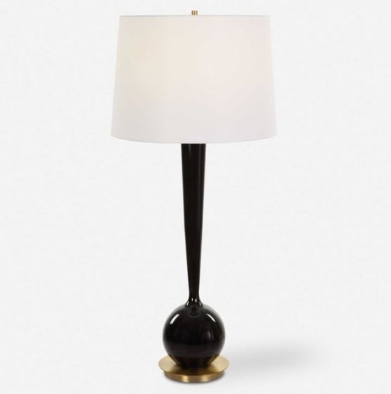 Black Glaze Lamp